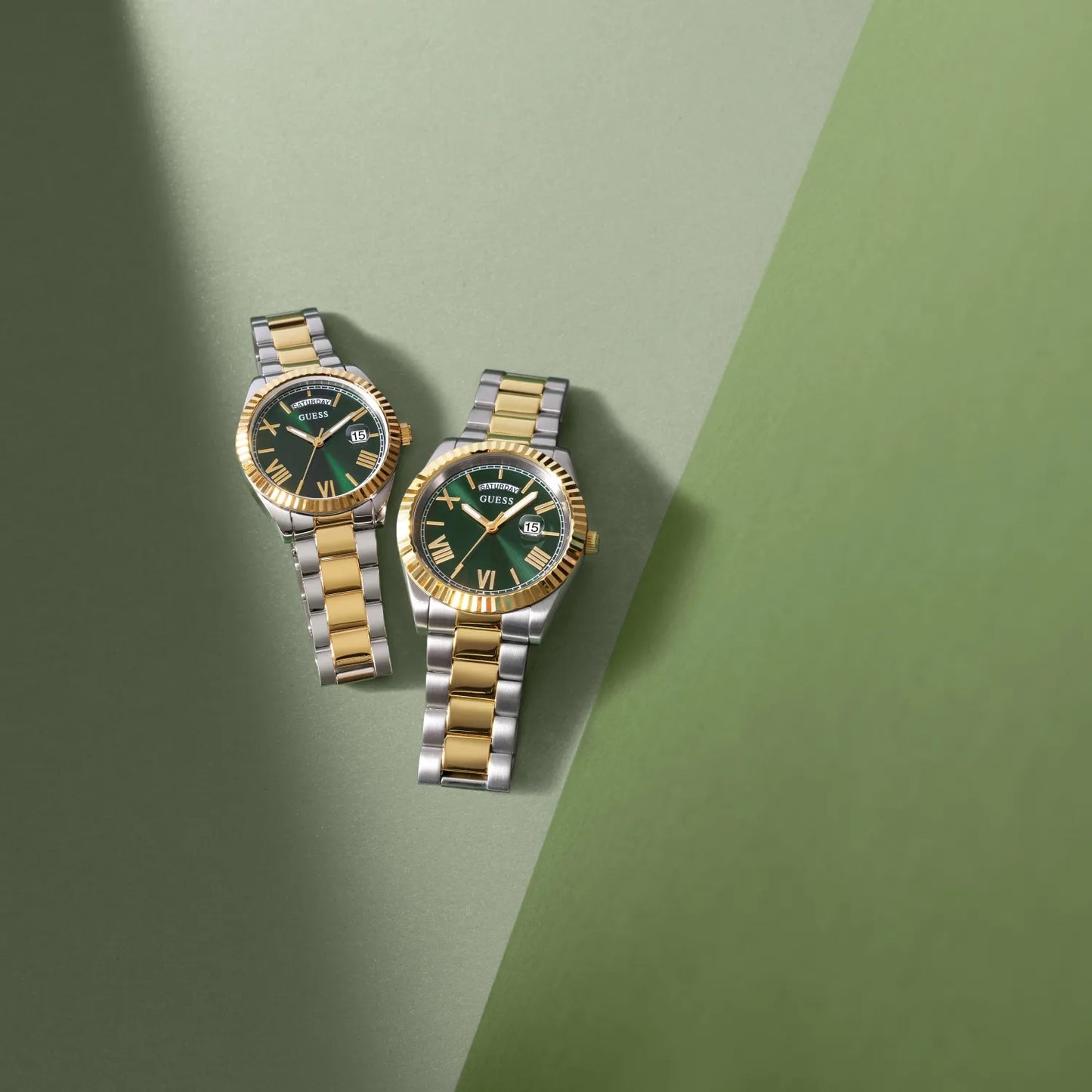 GUESS Ladies 2-Tone Day/Date Watch - GW0308L5