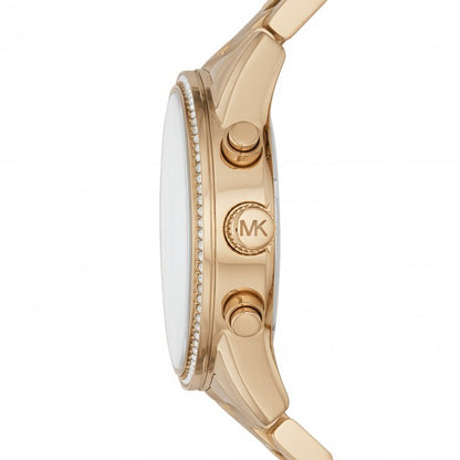 Michael Kors Ritz Stainless Steel 37mm Gold Dial Wrist Watch MK6356
